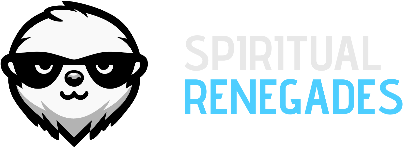 Spiritual Renegades Logo: A sloth with dark glasses